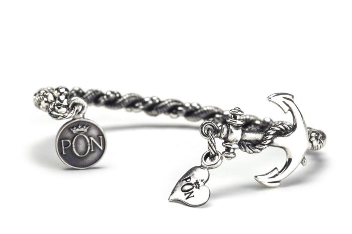 Portonovo Bracciale in Fusione Ancora - Bracciale Rigido - Unisex