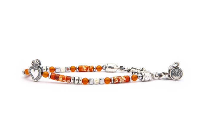 Portonovo Cuore Sacro Arancio - Castone Botte - Giro Singolo - Donna
