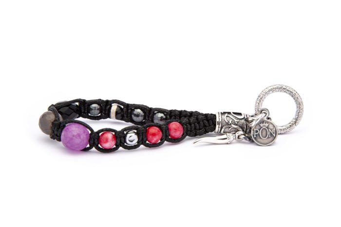 Portonovo Portachiavi - Agata Rossa Ematite - Unisex